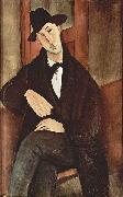 Amedeo Modigliani Portrat des Mario Varfogli oil on canvas